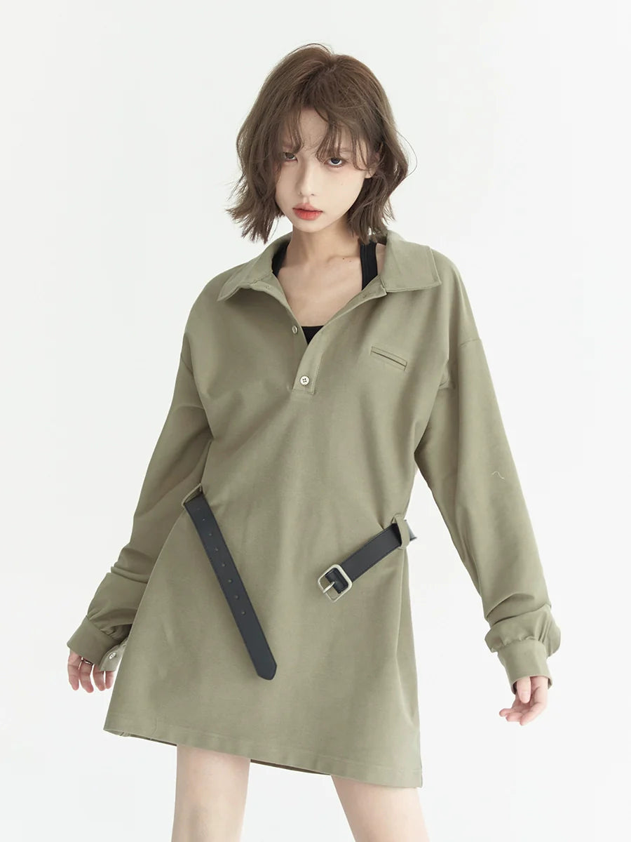 Polo Loose Top Mittellang