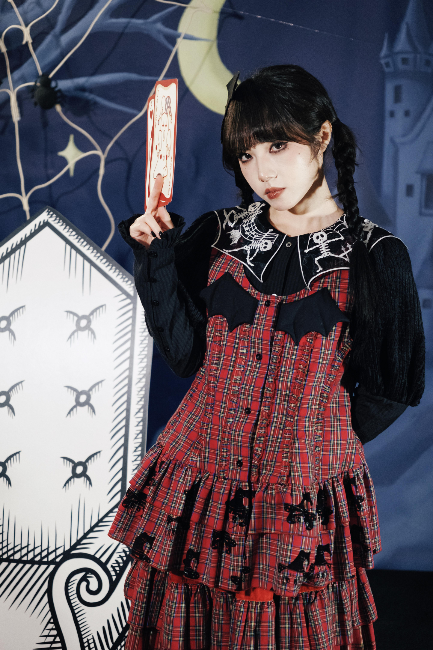 Top Dracula Check Sleeveless
