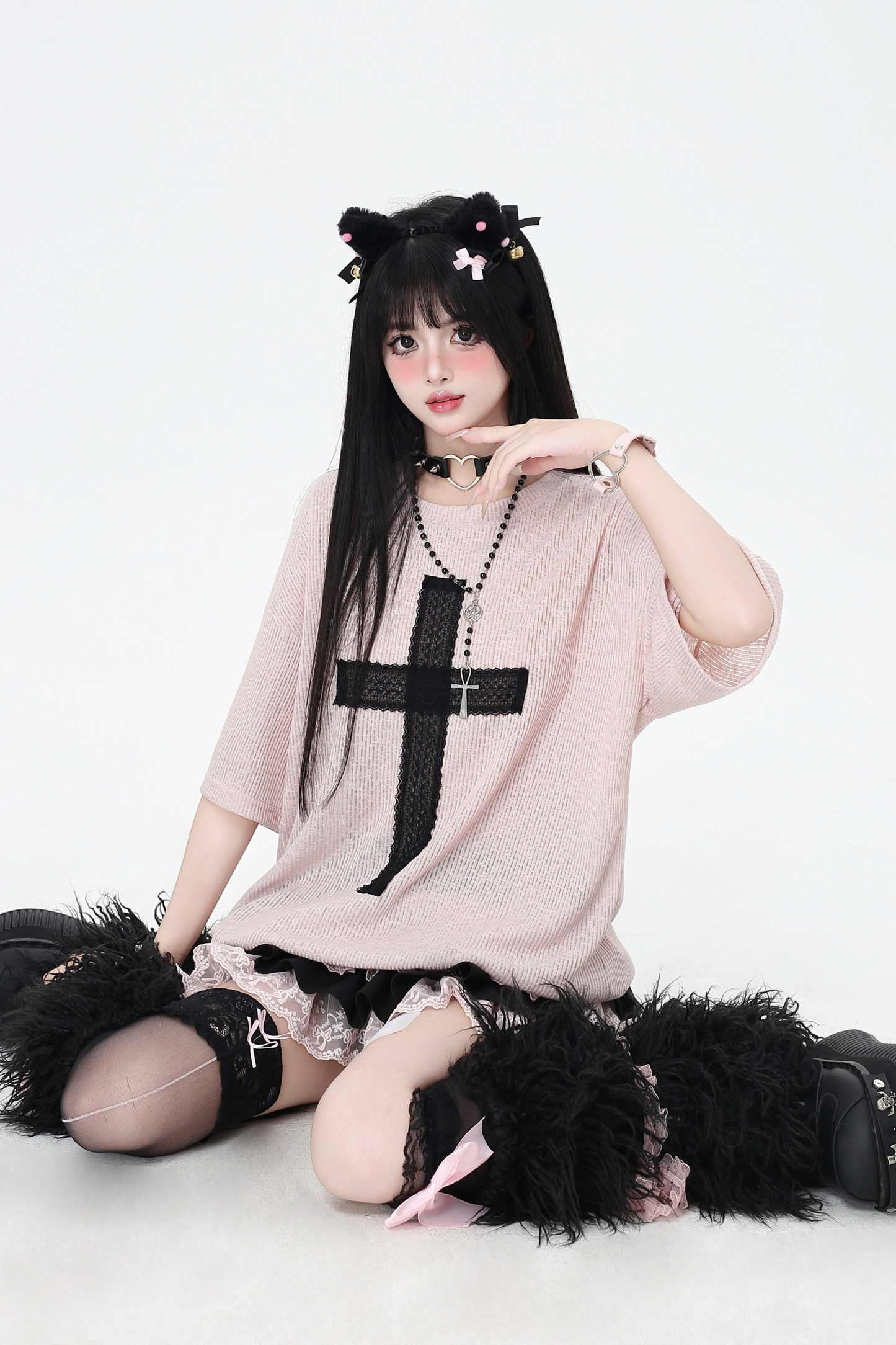 Cross Tops Patch Loose Subculture