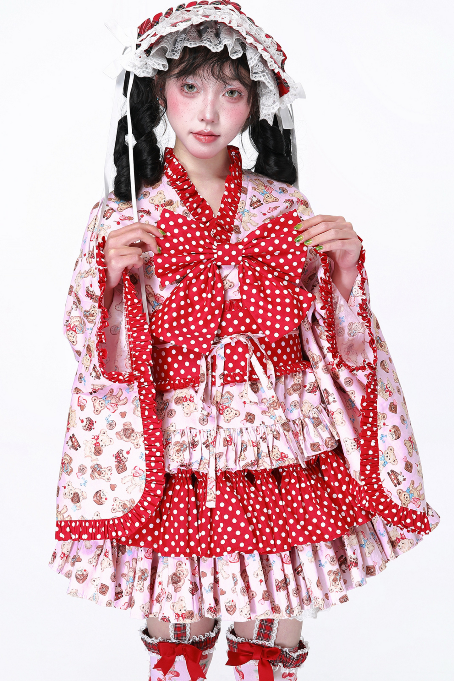 Retro Pop Kimono Lolita Tops