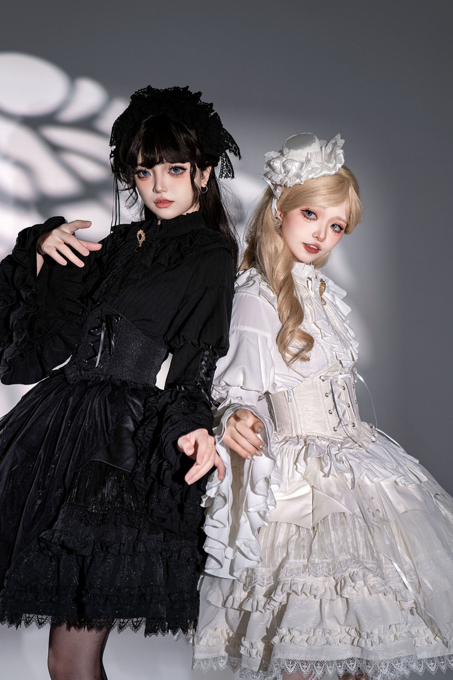 グッドエビルロリータゴシックジーシャツ+フレアスカート+ウエストベルト
