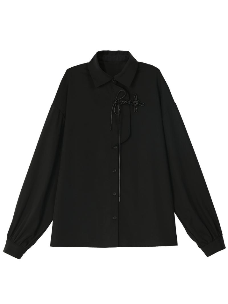 China Sleeve Solid Volume Shirt Collar