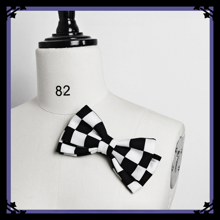 Bunny Pattern Options Brooch Bowknot Theater Ears/Polka Dot/Chess