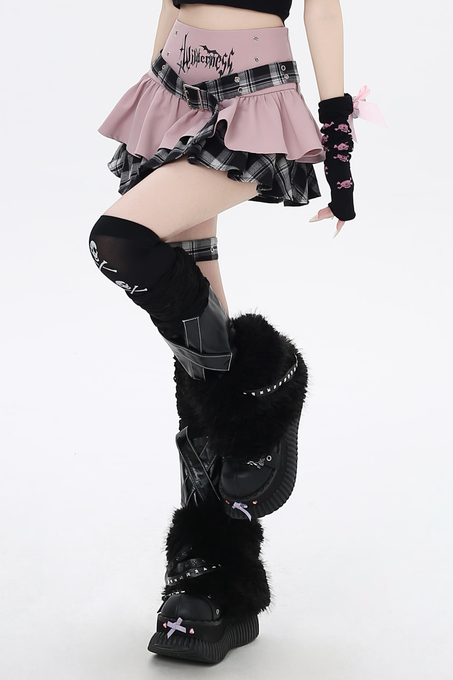 Check Cake Gothic Skirt Icon Subculture
