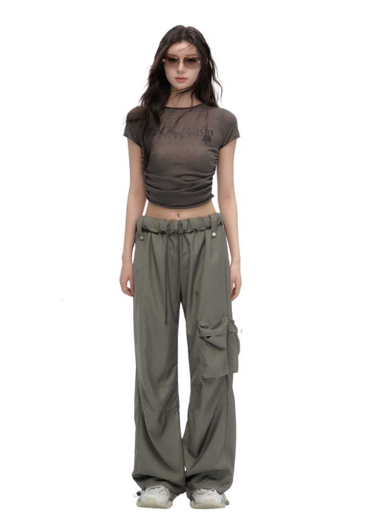 Lockere Cargohose mit großen Taschen
