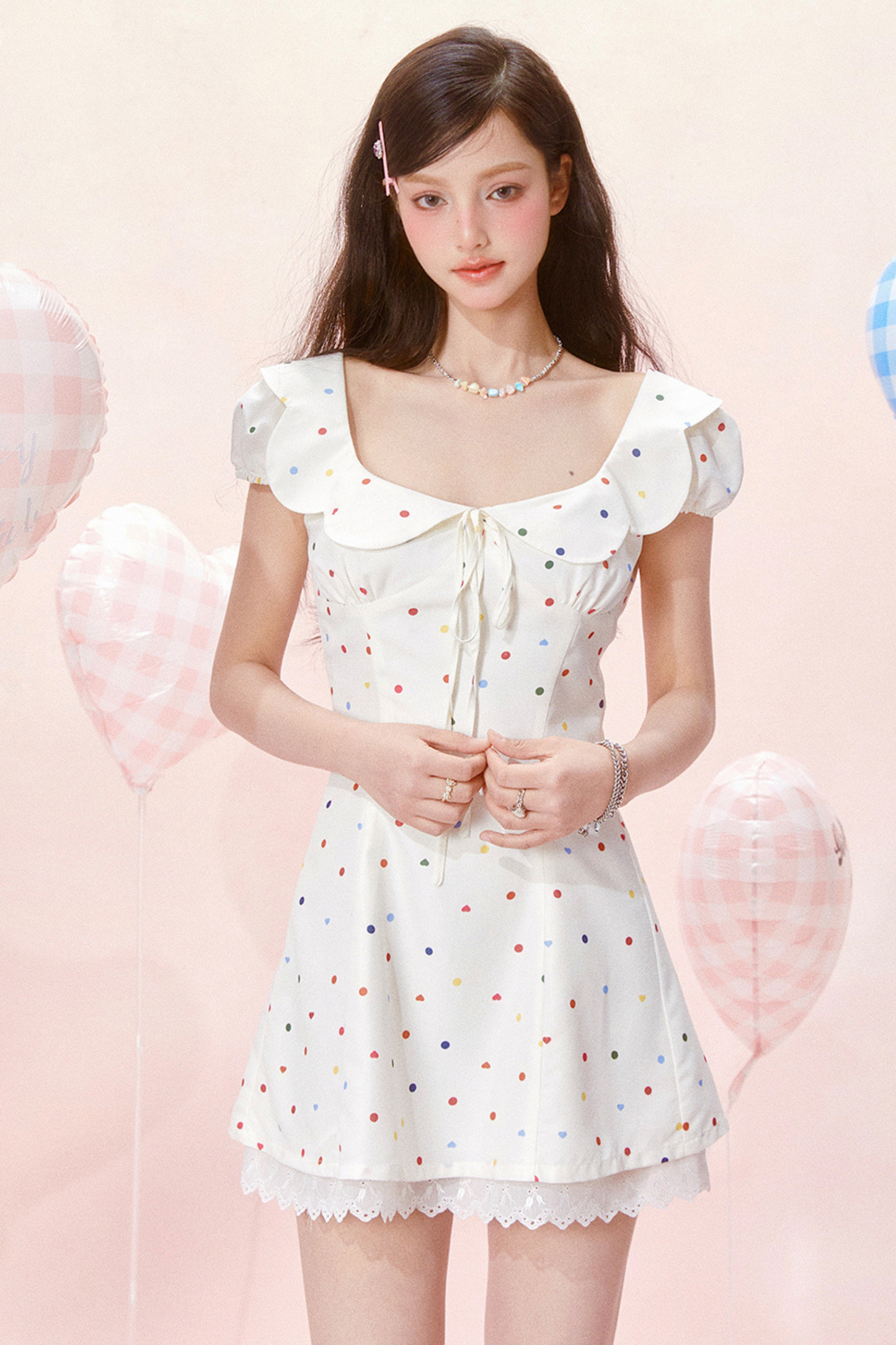 Dress Jumping Dot Color