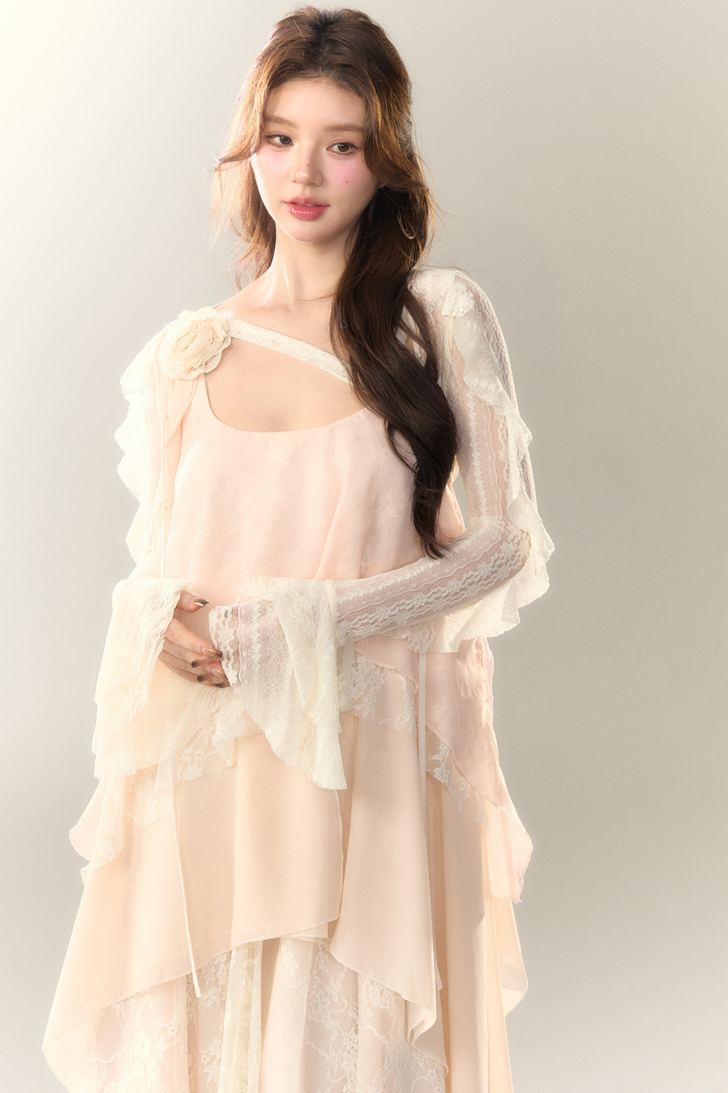 short French sheer cardigan