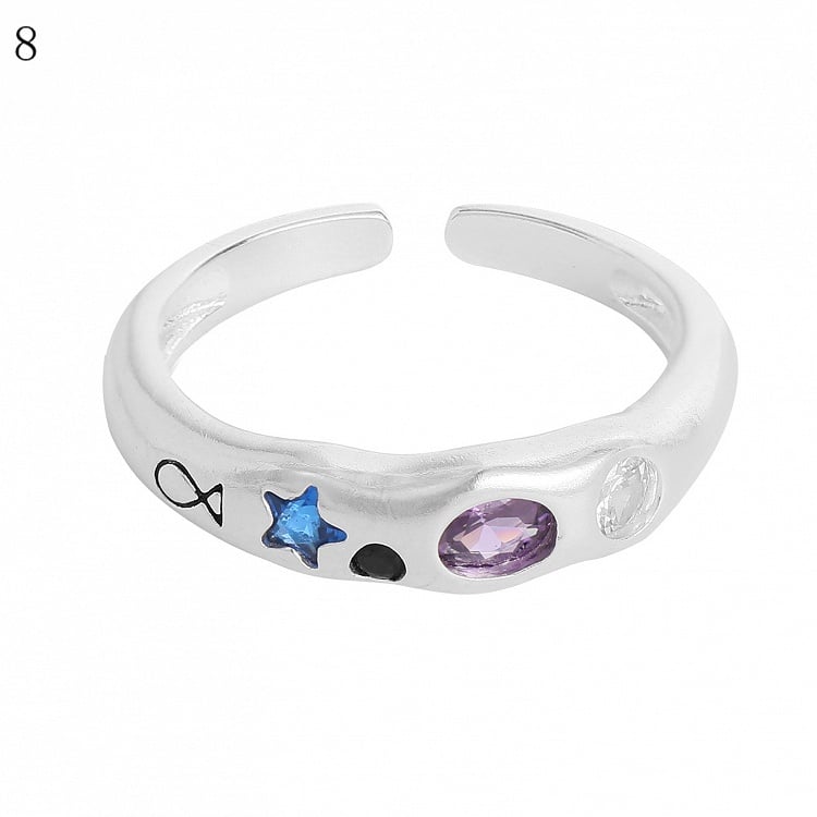 Rhinestone Decorated Options 9 Y2K Ring Bittersweet