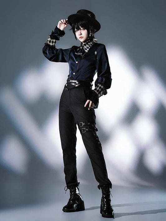 Shoulder Lolita Waist Decorated Buckle 70CM Pants Straps with M Black Ouji for Clearance-Size