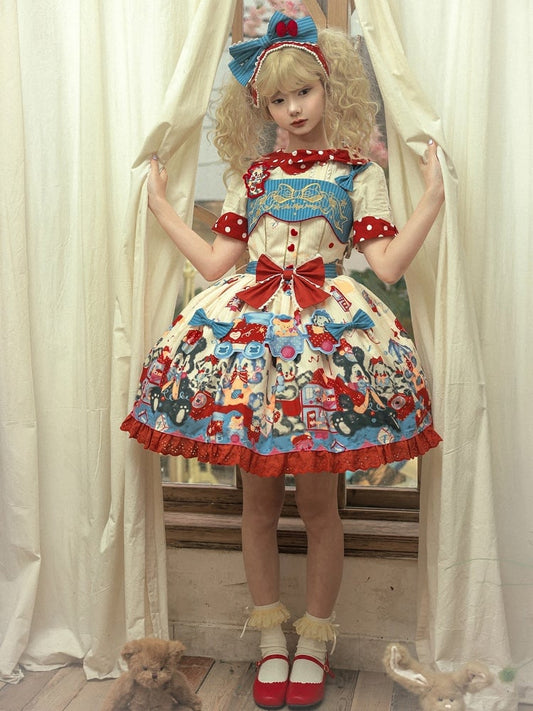 Puppy's Toy House クリーミーハイウエストスウィートロリータJSK / フルセット