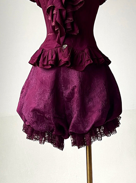 紫のゴシックロリータブルマー