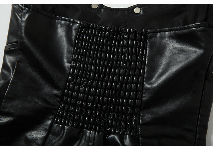 Black Bustier Top with Heart-Shaped Buckle