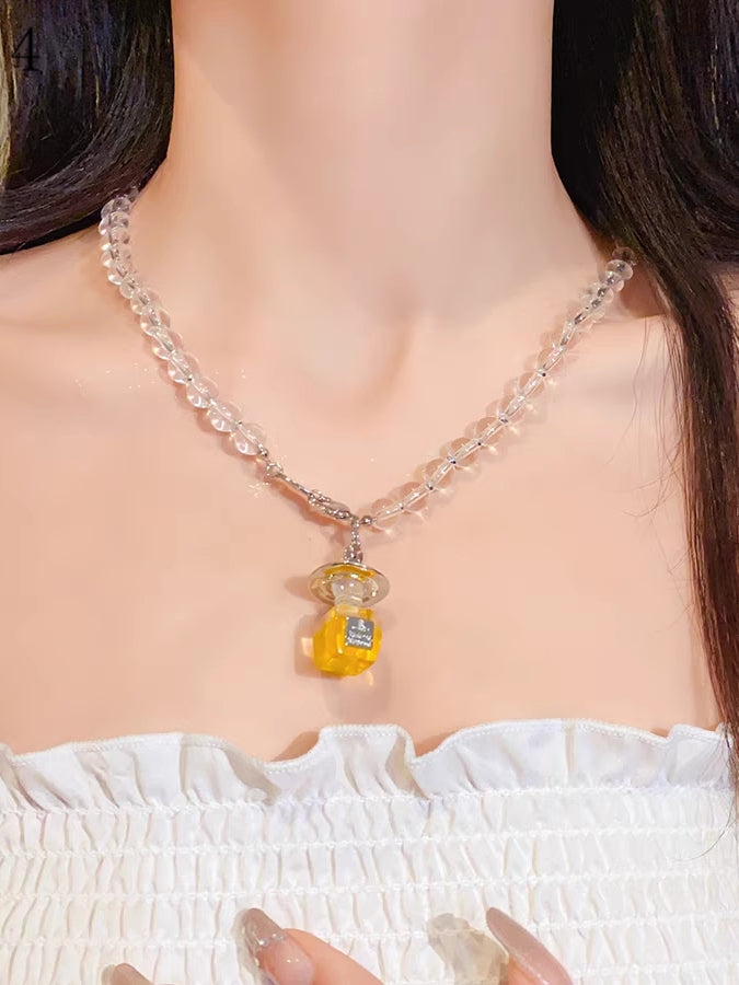 Pendant Necklace 4 Bottle Options Perfume