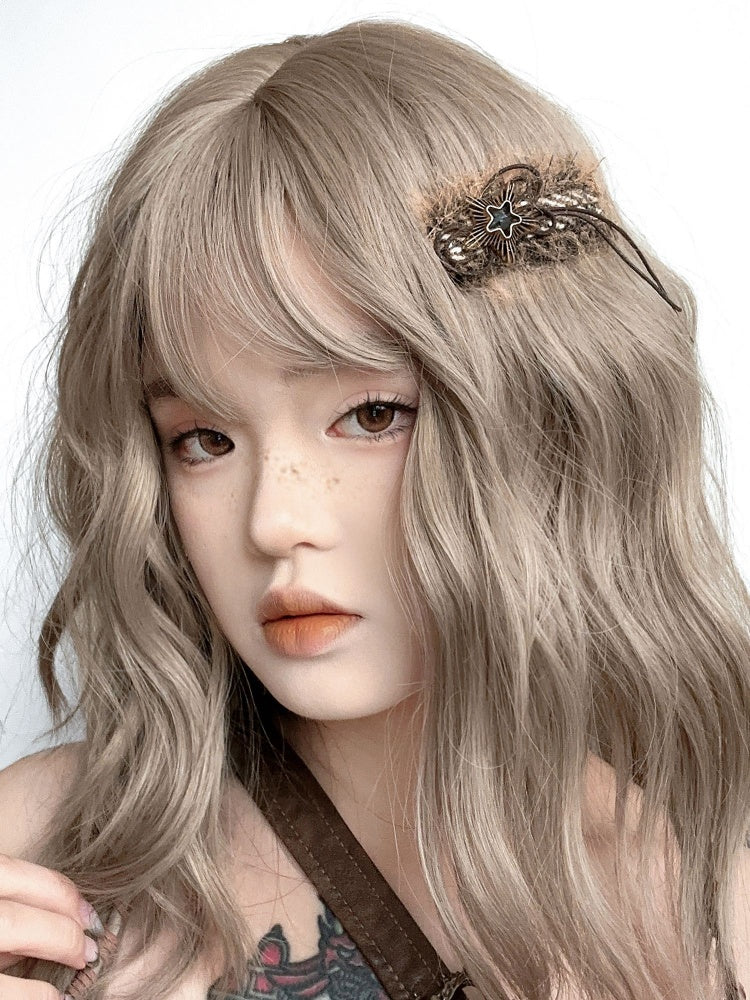 Hellbraune Haarspange mit Stern