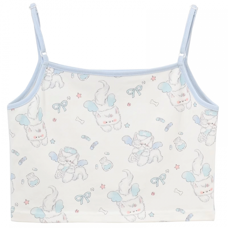 Sweet Blue/White Cami Top