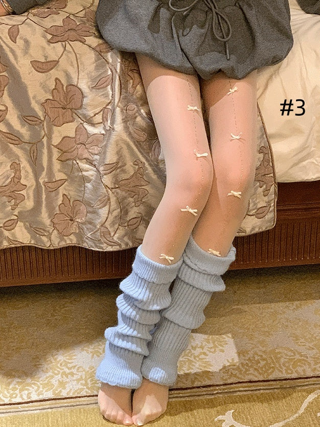 Strumpfhose mit Strass-Schleife