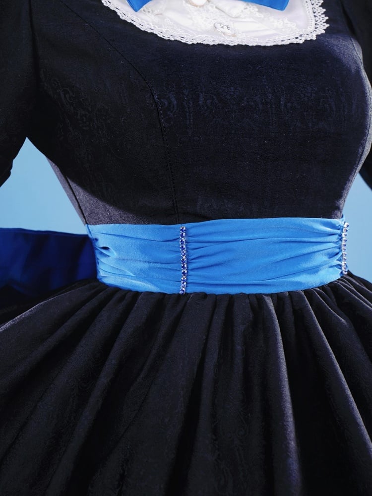 Culotte et bas avec porte-jarretelles ? Costume de cosplay style Lolita Anarchy Black Dress