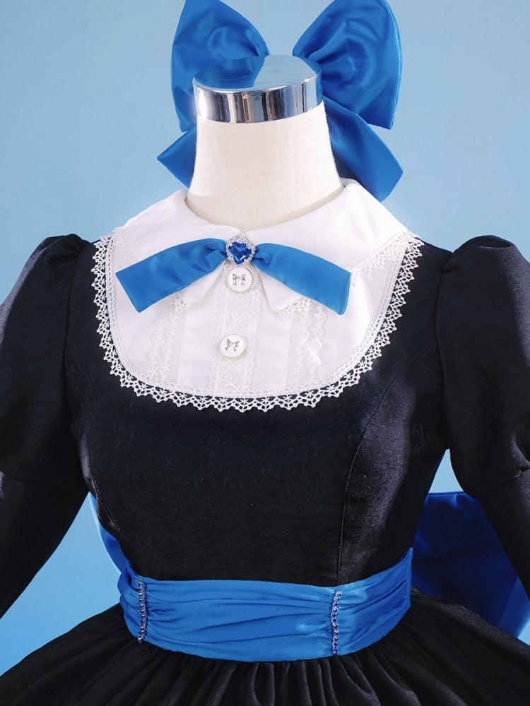 Culotte et bas avec porte-jarretelles ? Costume de cosplay style Lolita Anarchy Black Dress