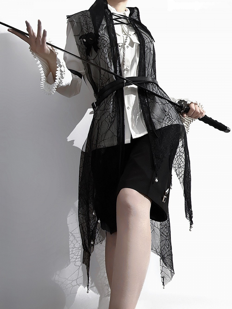 Lolita Kragen Ouji Spitzhemd Style Prince Weiß