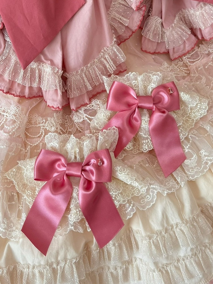 Wrist Cuffs Bowknot BeigePink