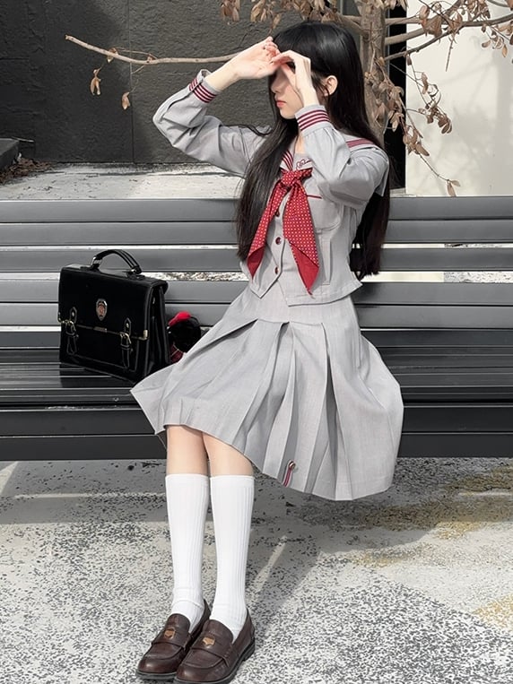 Box Pleat JK Skirt Uniform Gary