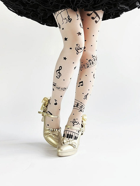 - PU Bow Top High at Hime Golden Heels Lolita