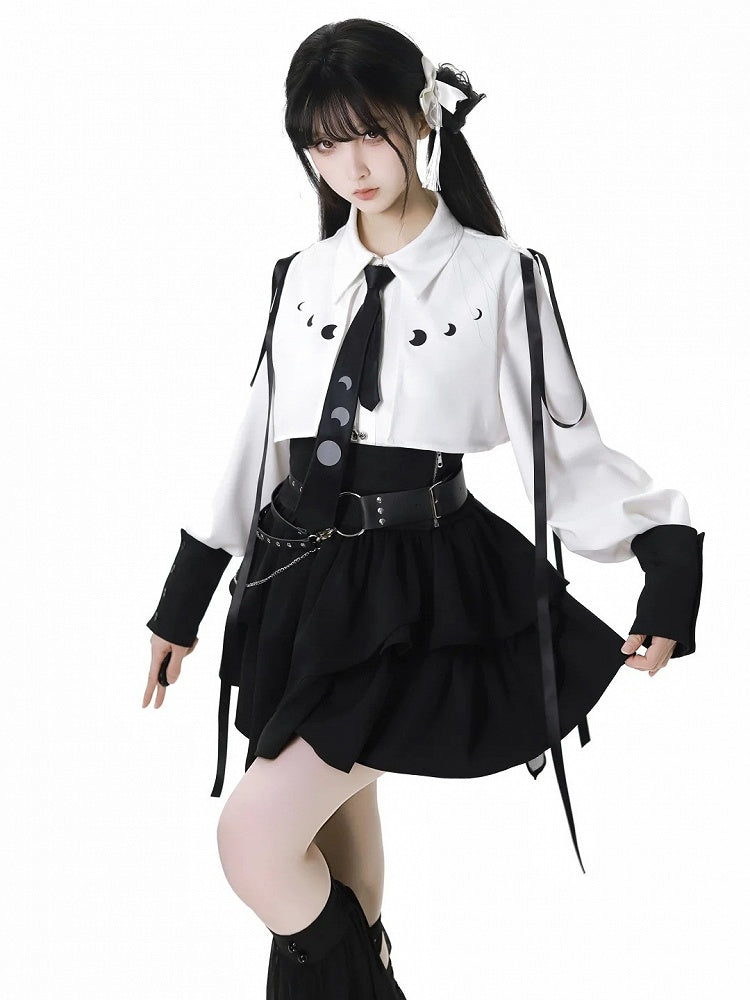 ブラックティアードスカート