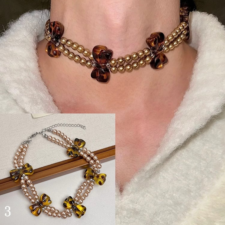 Pattern Leopard 4 Options Necklace/Choker