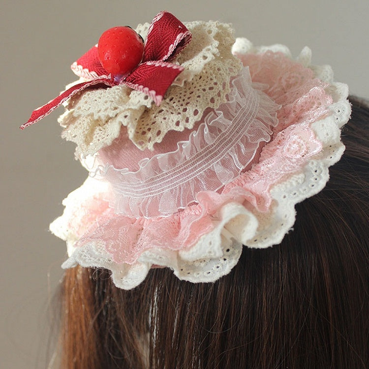 Rosa Erdbeerkuchen-Minihut