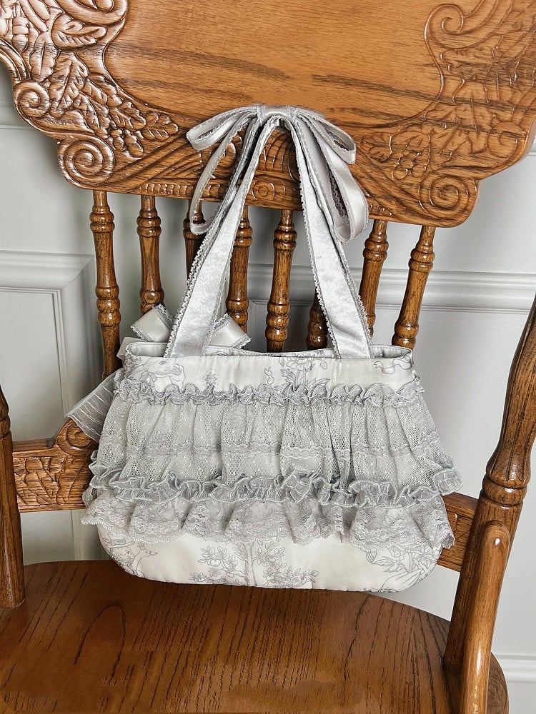 Bag Champagne Hand / Silver Black