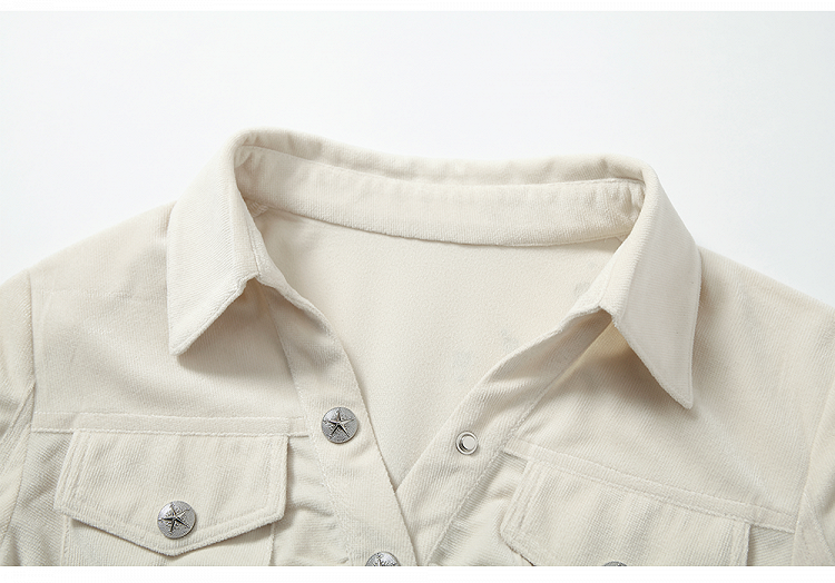 Chemise courte froncée abricot
