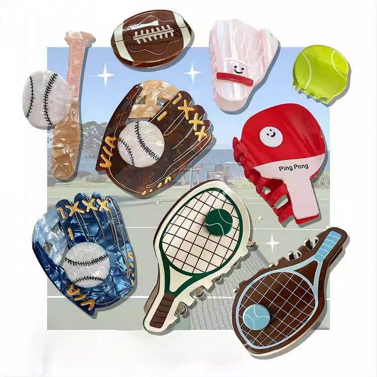 Claw Clips Bittersweet 16 Racket/Ball Y2K Options