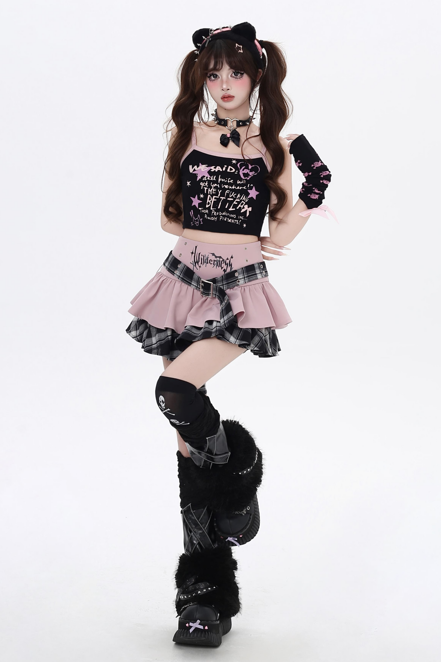 Check Cake Gothic Skirt Icon Subculture