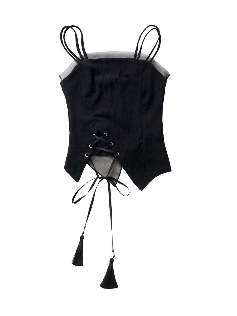 Shirt Top Dress Calligraphy Chiffon Suspender Chiffon Skirt