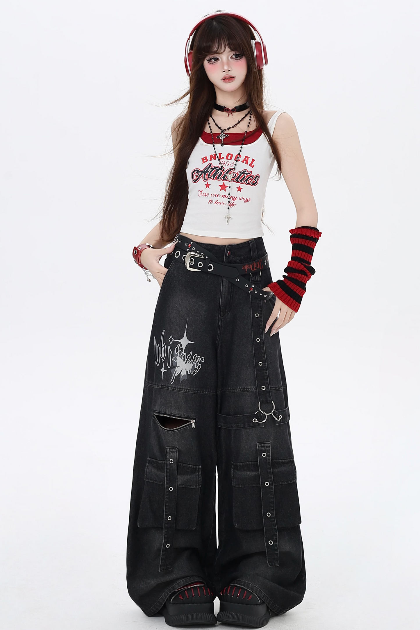 Asian Loose Pants Cool Sweet