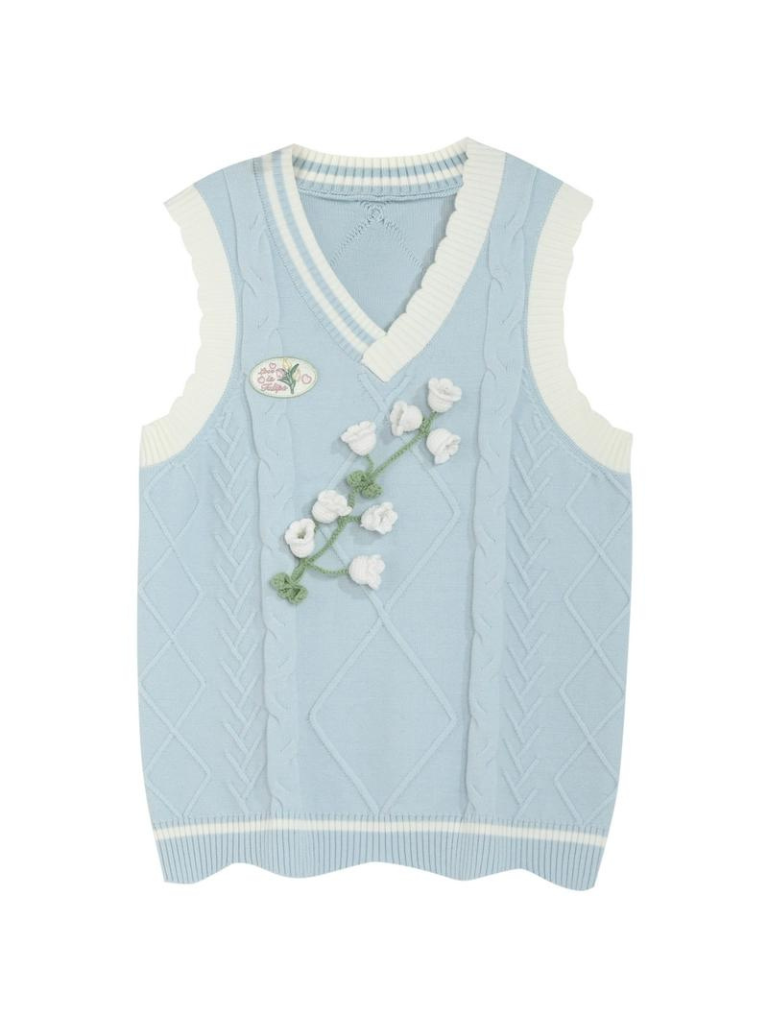 Ensemble Bellflower, robe chemise, jupe et gilet