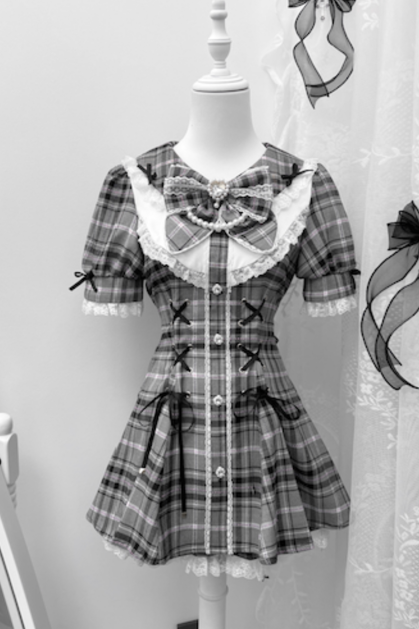 puff pants inner Ribbon + top sleeve