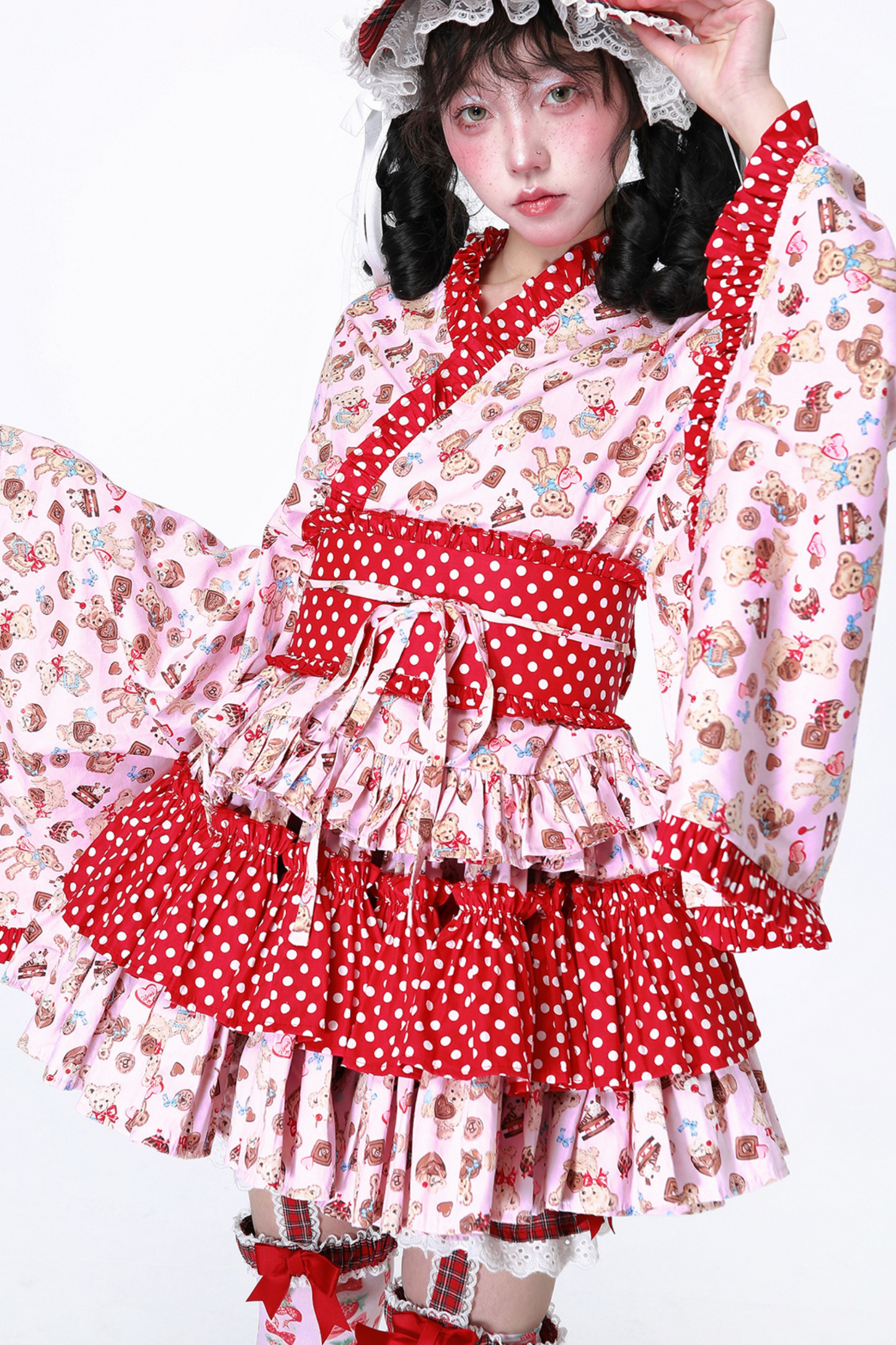 Retro Pop Kimono Lolita Tops