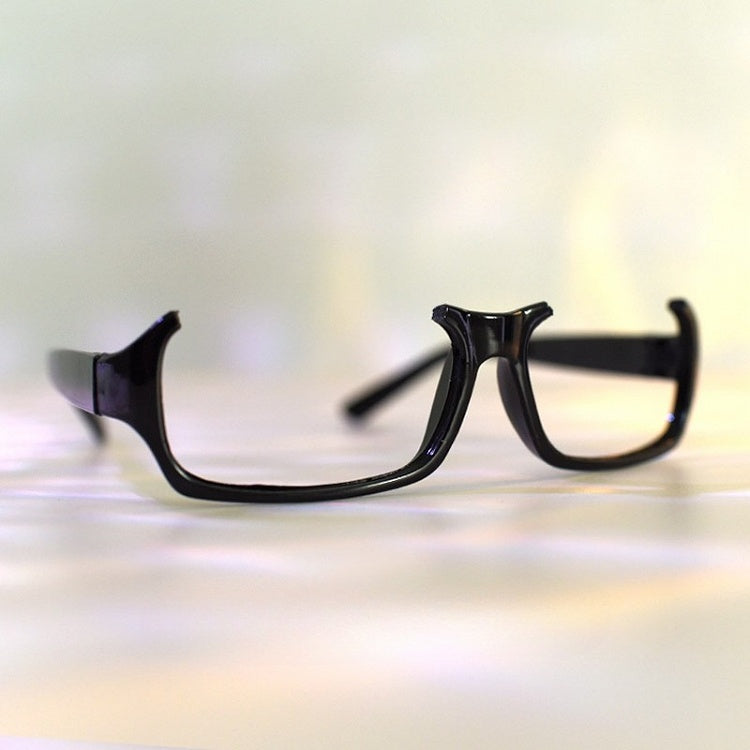 Semi-rimless Lensless Eyeglasses Frame Black Cyberpunk Glasses