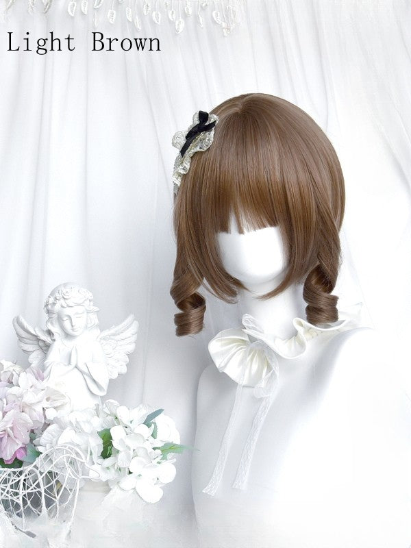 Short Color Options 6 Bangs 25CM With Cut Bob Wig