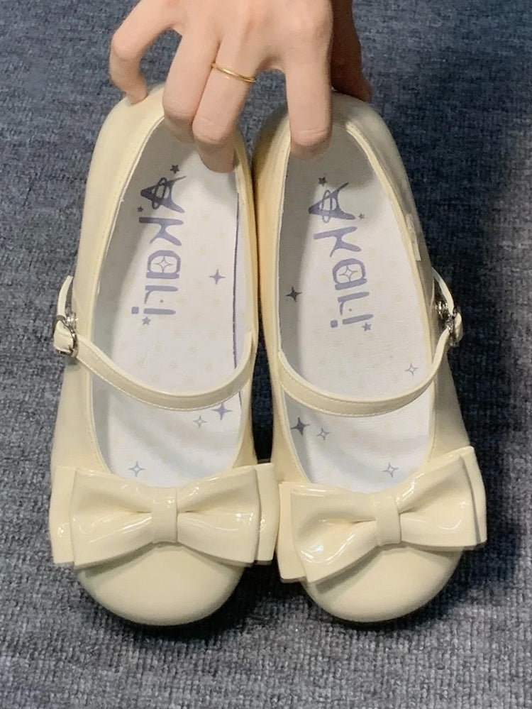 Lolita Mary Janes mit mittlerem Absatz Tea Sweet – Partyschuhe Gelb