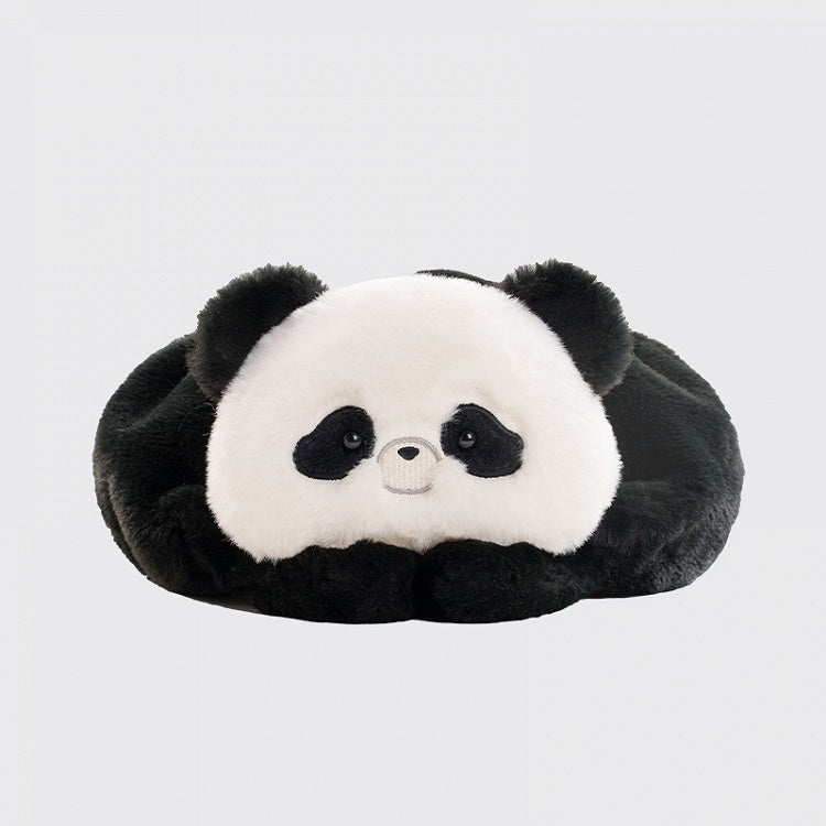 Schwarz-weißer süßer Panda-Plüschhut