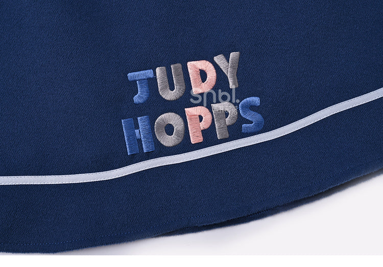 Zootopia Judy, zweiteiliges Kleid im Preppy-Stil, Marineblau, mit kostenloser Gürteltasche