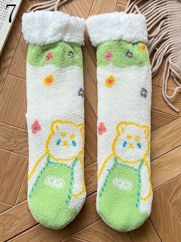 Bear Winter Socks 7 Options Cartoon
