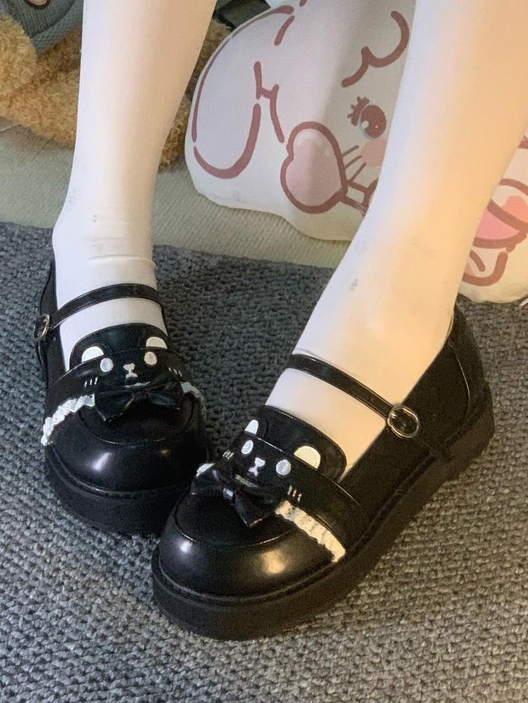 Style Design Bear JK Preppy - Schuhe PU mit Leder