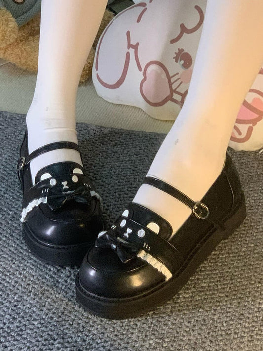 Style Design Bear JK Preppy - Schuhe PU mit Leder