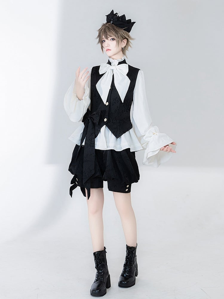 Fashion Shorts Ouji Jacquard Knickerbockers Black