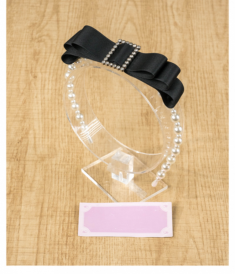 Perlen Quadrat Kei Pink/Pink/Blau/Schwarz Strass Schleife Dusty Jirai KC