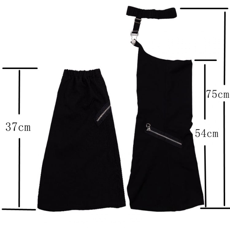 Black Techwear Leg Warmers