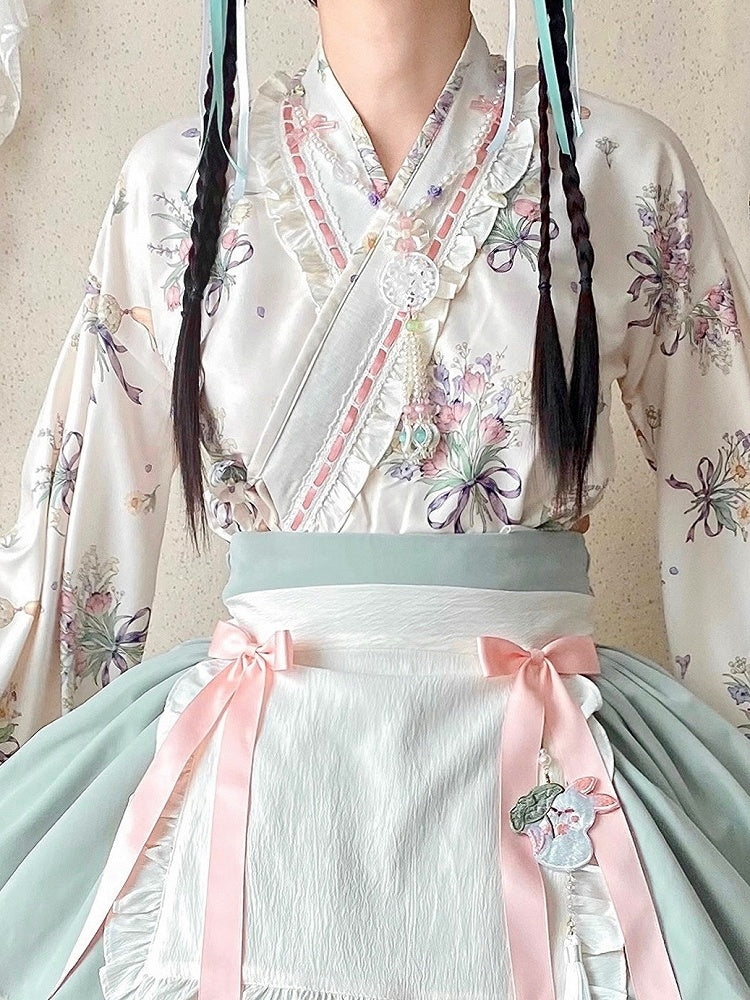 ロリータ ハンネックレス ビーズアクセサリー タッセル